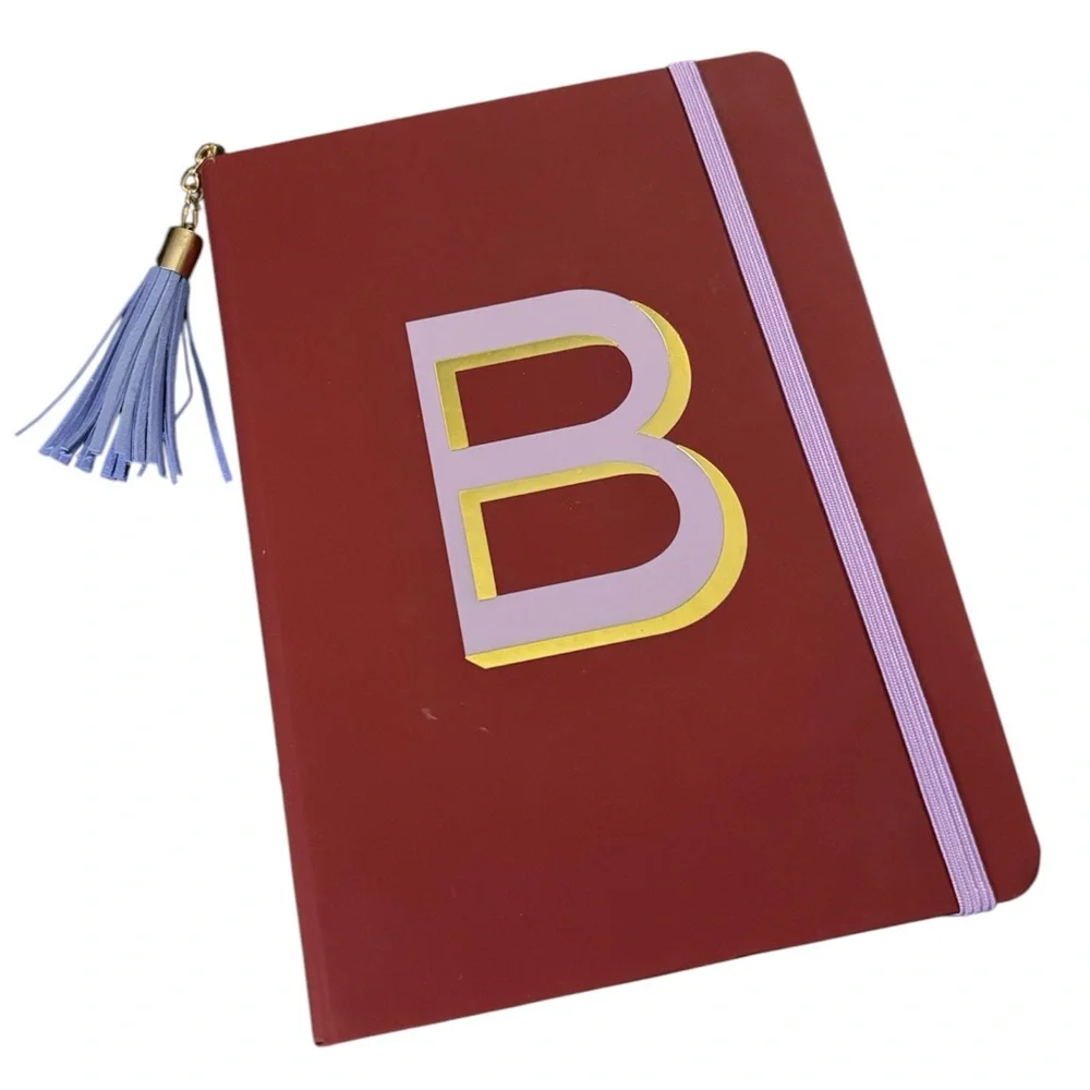 3 for $12: B Monogram Gold & Purple 7” Opalhouse Journal